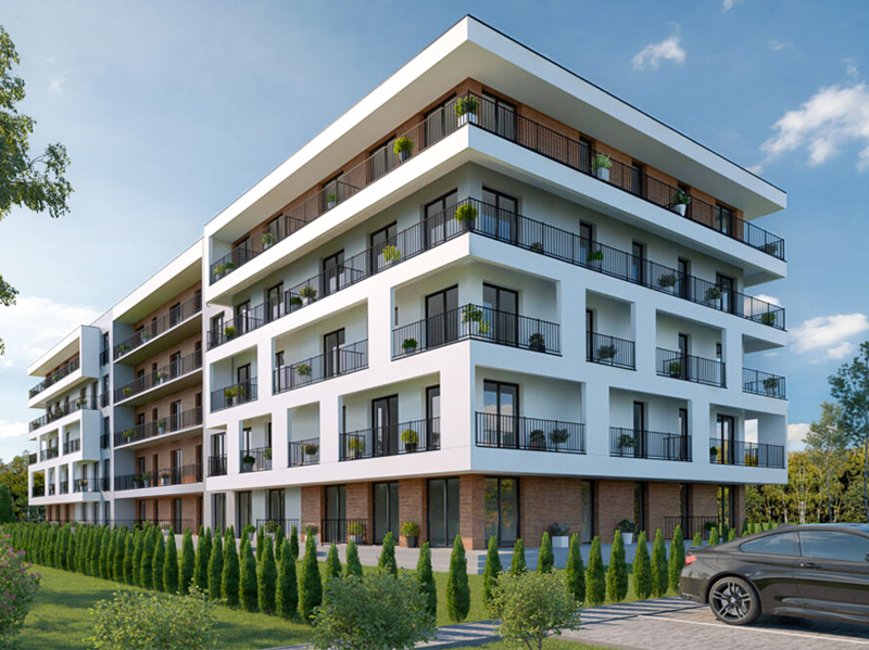 Klucze do&nbsp;nowego mieszkania na&nbsp;tle planów architektonicznych – symbol zakupu mieszkania inwestycyjnego w&nbsp;Małopolsce od&nbsp;dewelopera Bongo Invest.