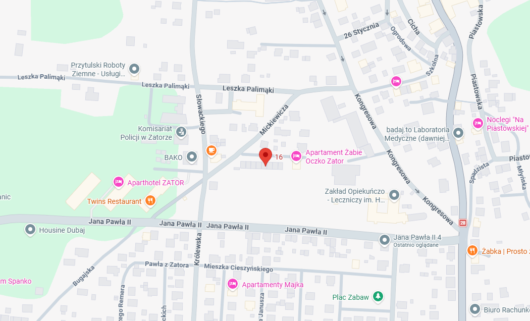 Mapa okolicy